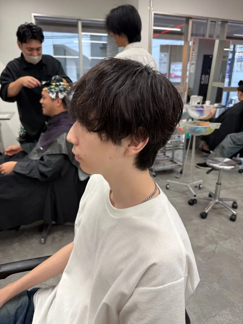 メンズ カット パーマ メンズ特化✨ ナチュラルヘアYUIのヘアスタイル