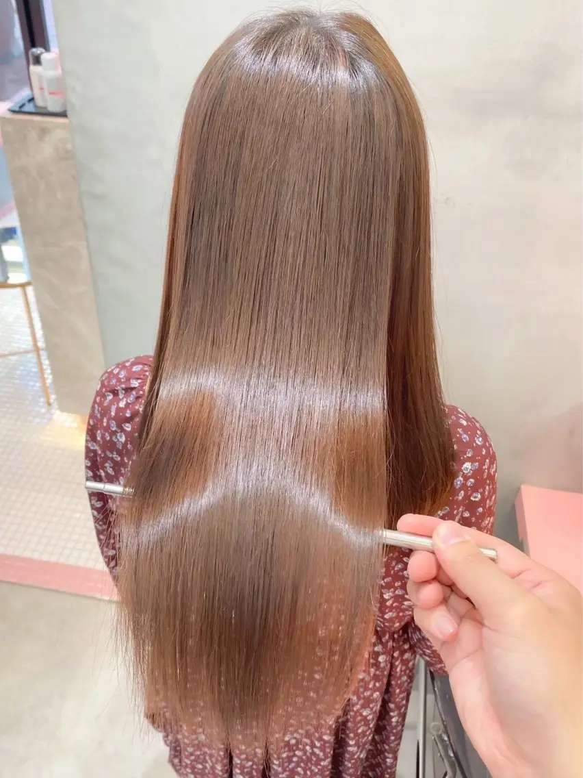 ロング 縮毛矯正/韓国ヘア /レイヤー🎀ミズキのヘアスタイル