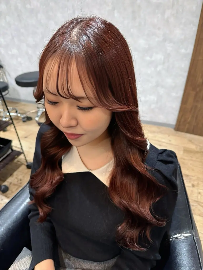 ロング 顔周りカット 辻田 七海のヘアスタイル