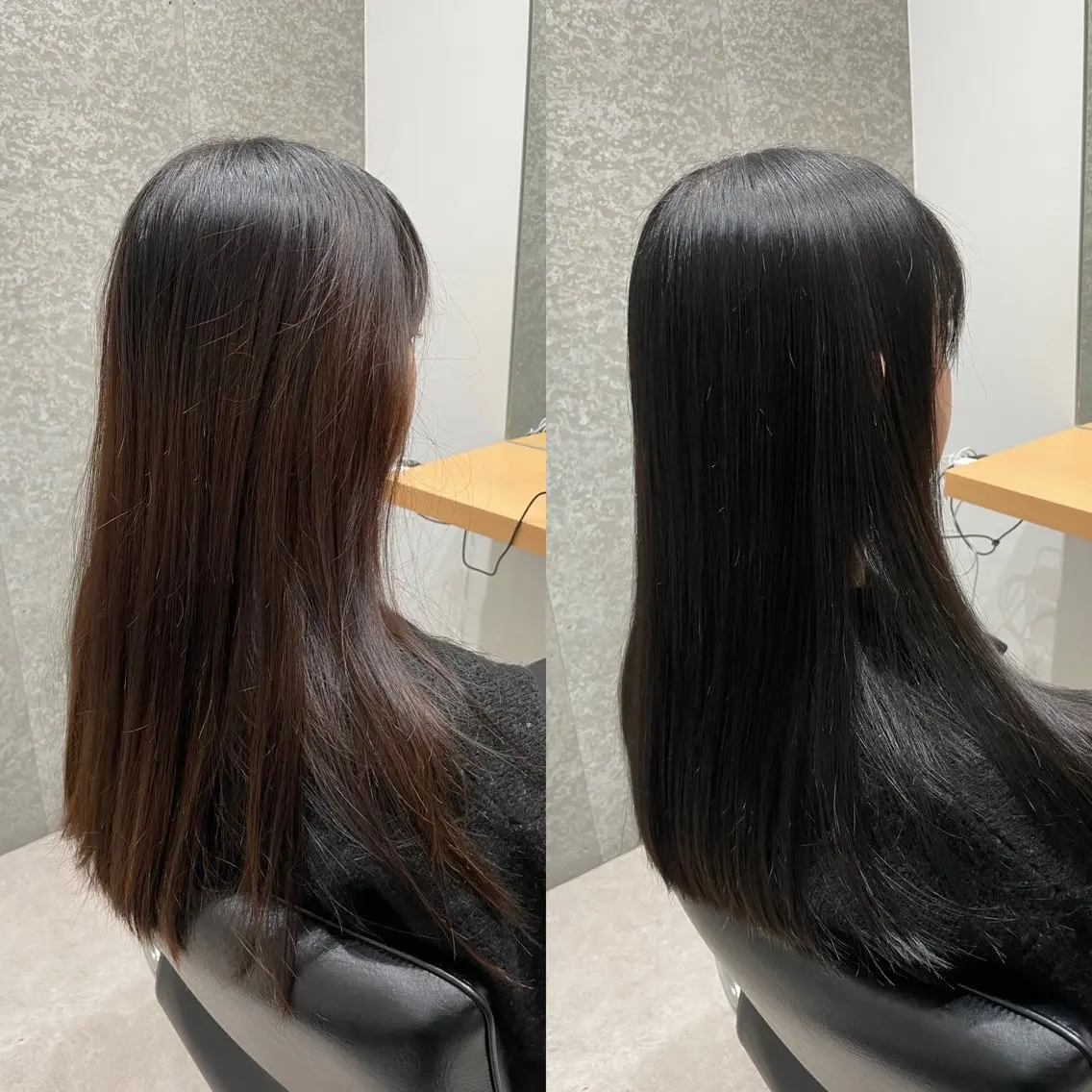 セミロング カラー イルミナカラー トリートメント 髪質改善ヘアケア 艶髪特化/上田のヘアスタイル