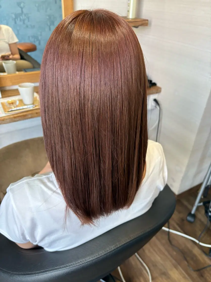 セミロング 髪質改善 【髪質改善都賀】 chisatan🍊のヘアスタイル