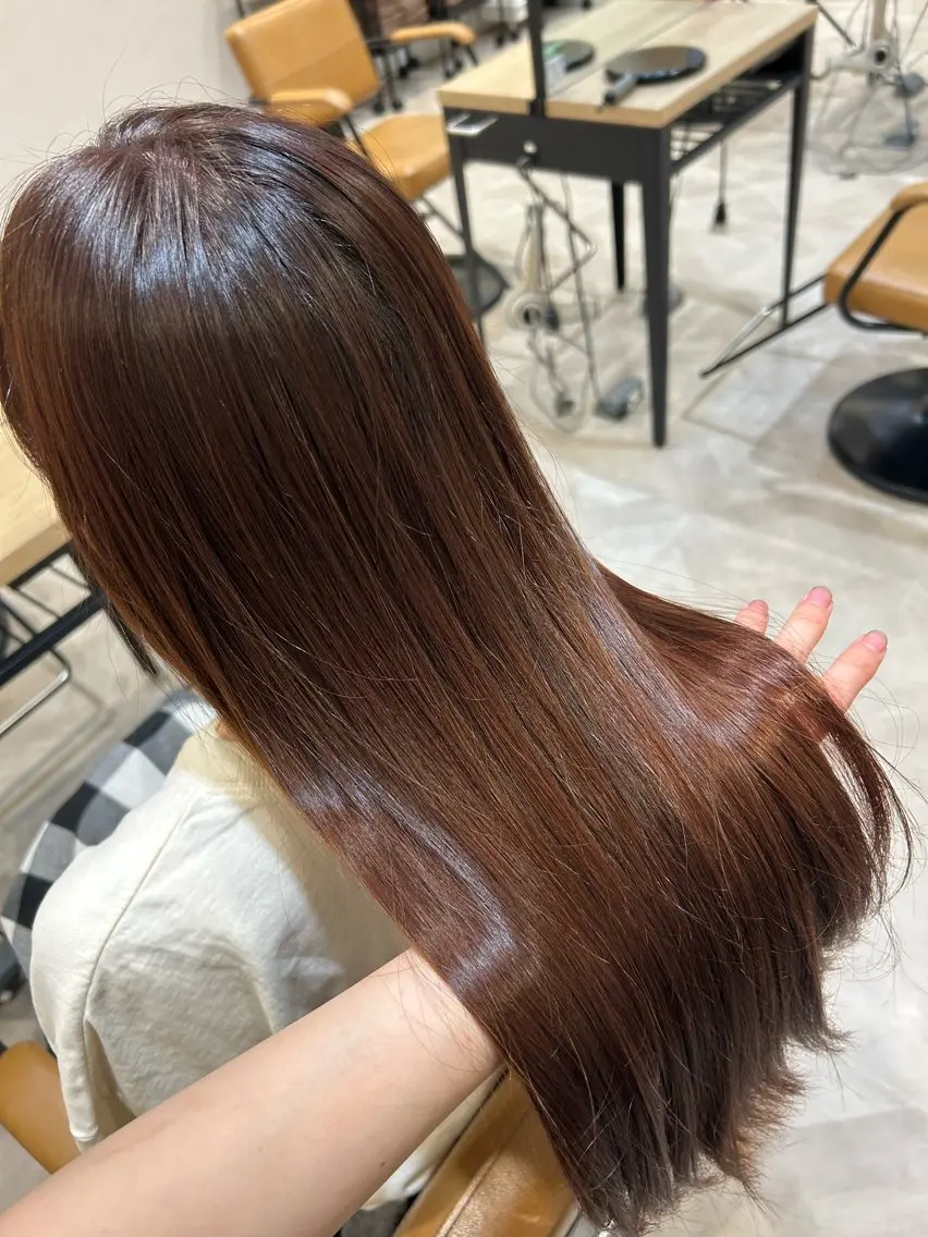 ロング ヘアカラー 小川 ルミナのヘアスタイル