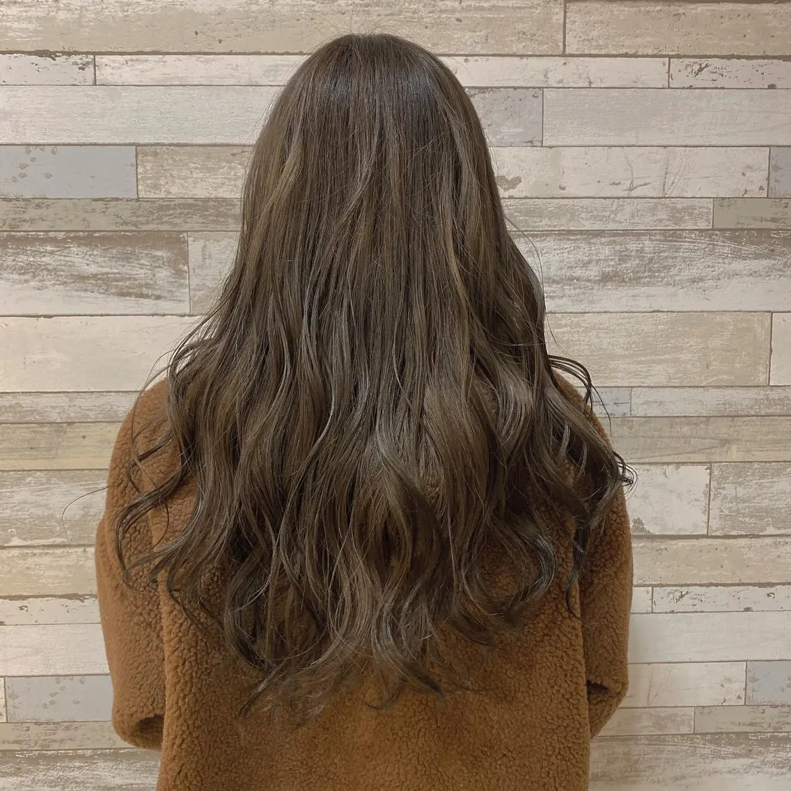 ロング カラー グレージュ ハイライトカラー ハイライト ヘアカラー 透明感カラー/レイヤ ー/ MARIEのヘアスタイル
