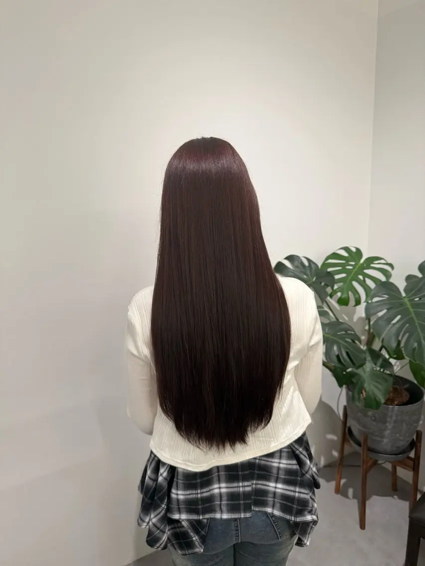ロング カラー ブリーチ ブラウンカラー ダブルカラー ブリーチなしカラー ピンクカラー サクラコ /SARAJUのヘアスタイル