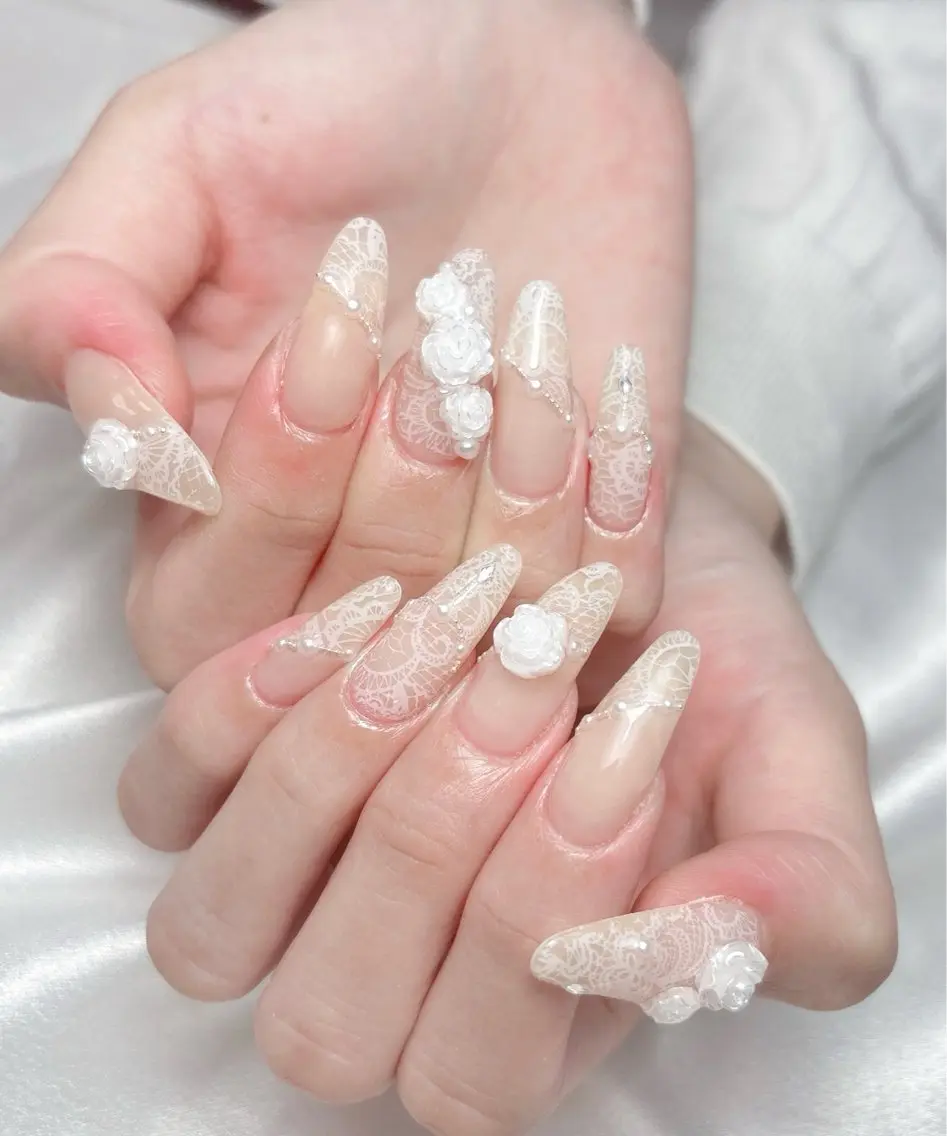 ネイル ハンドネイル Aura Nail 長さだし/パラジェルのネイルデザイン