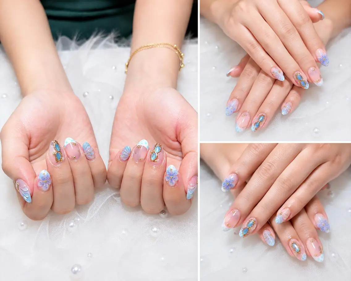 ネイル フットネイル ジェルネイル 韓国ネイル マグネットネイル 持ち込み ハンドネイル Huyn Nail Shinjyukuのネイルデザイン