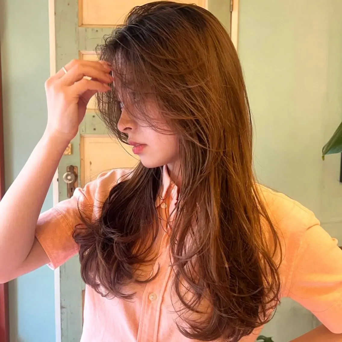 セミロング カラー カット ヘアカラー トリートメント yukina ✴︎のヘアスタイル