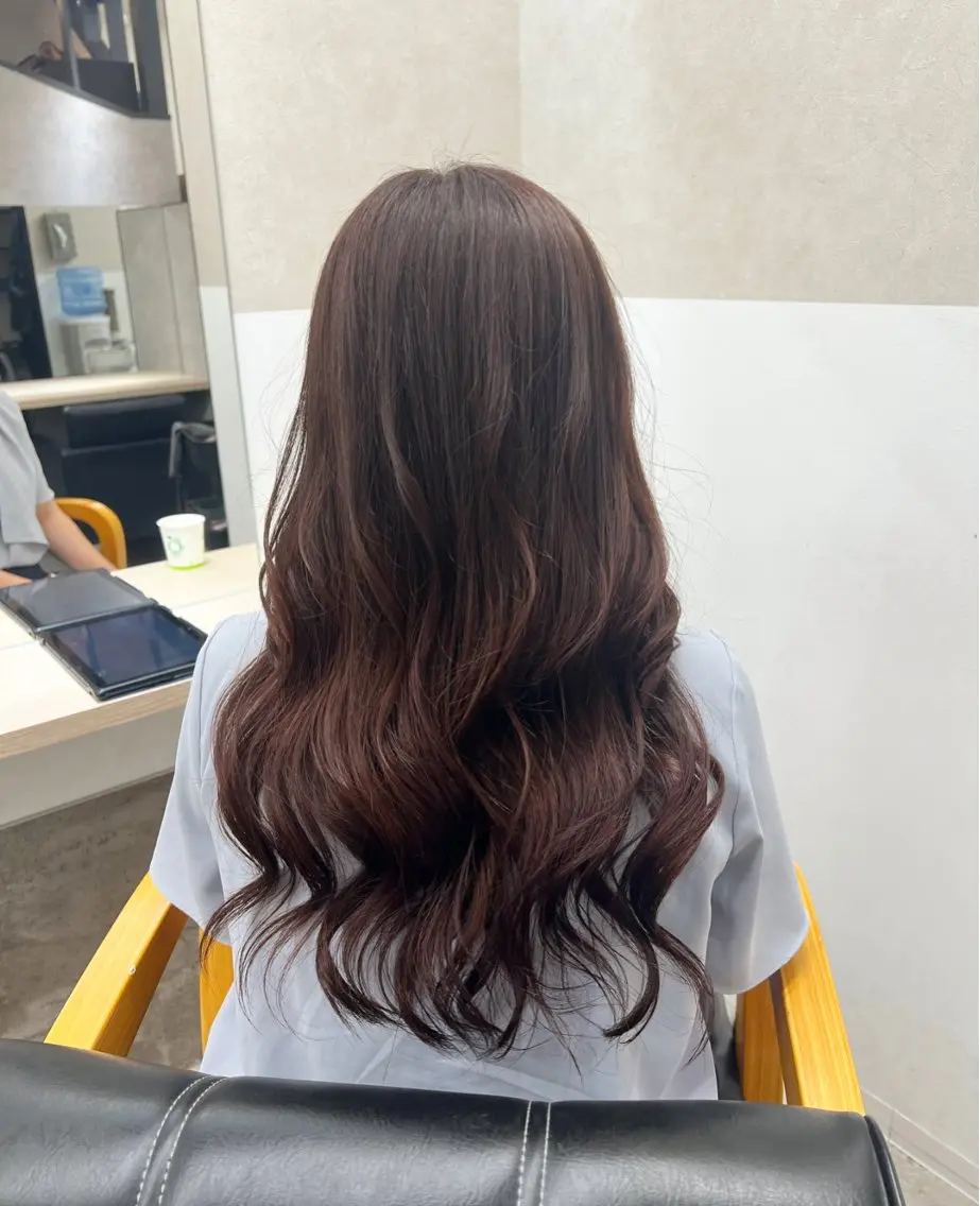 カラー ブラウンカラー ピンクカラー GiseL 博多 ほのかのヘアスタイル