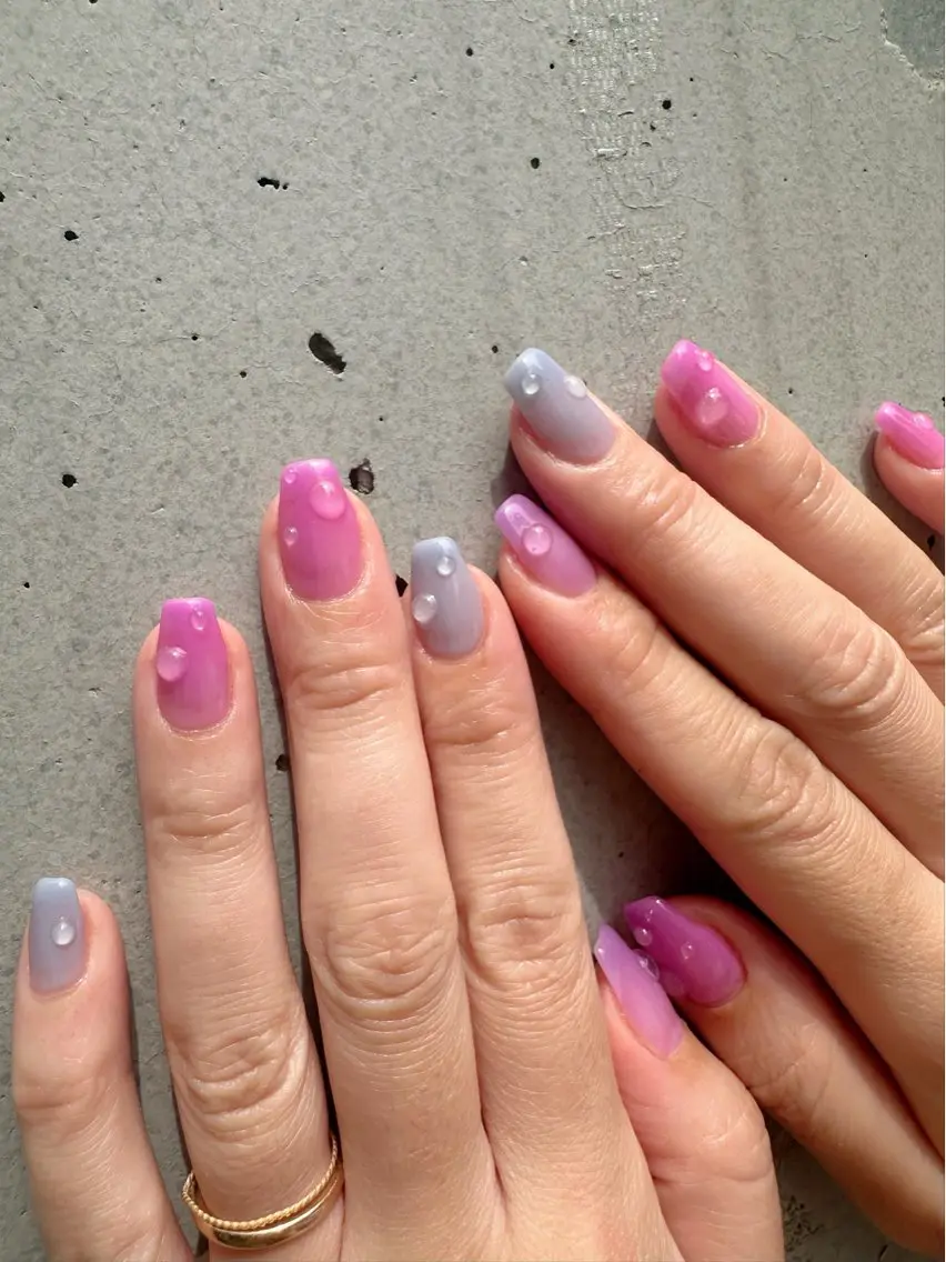 ネイル クリアネイル 氷ネイル・うるうるネイル 韓国ネイル ニュアンスネイル 夏ネイル 🪞KAPE NAIL 🪞のネイルデザイン