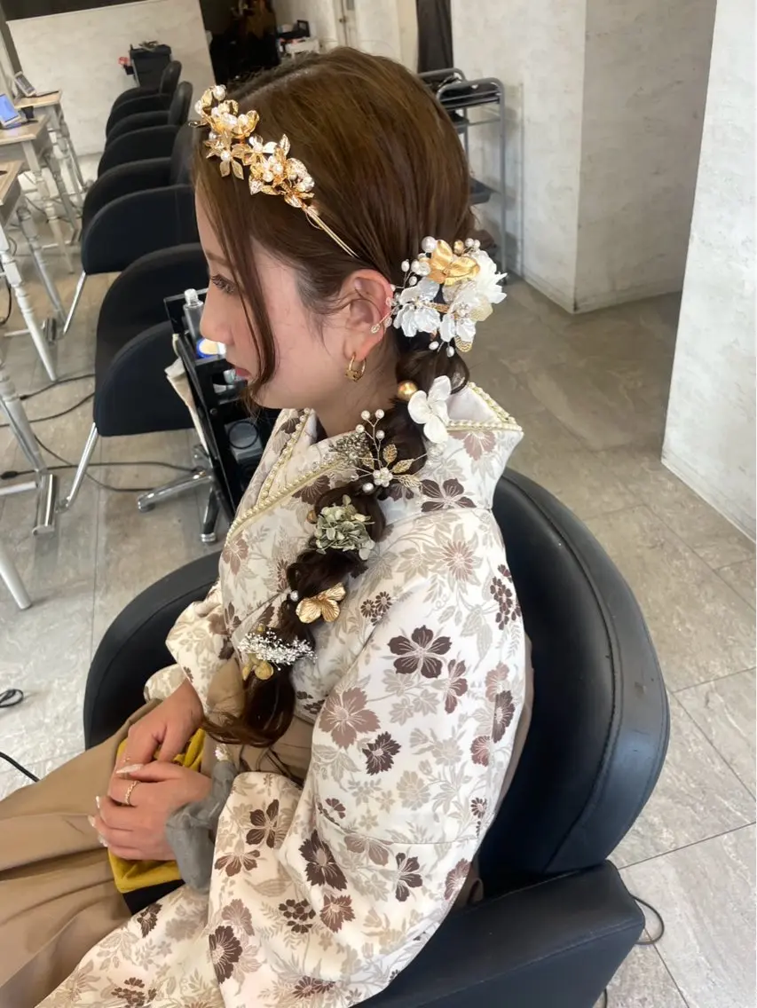 ロング ヘアアレンジ 美髪× ヘアセット✨Araiのヘアスタイル