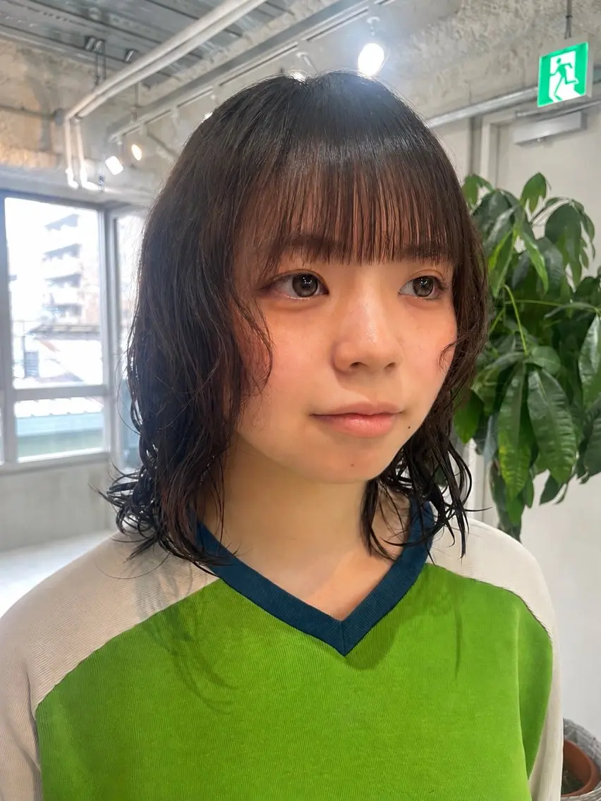 ミディアム パーマ ミディアムパーマ カット パーマ トリートメント 自然な縮毛矯正/ パーマtatsukiのヘアスタイル