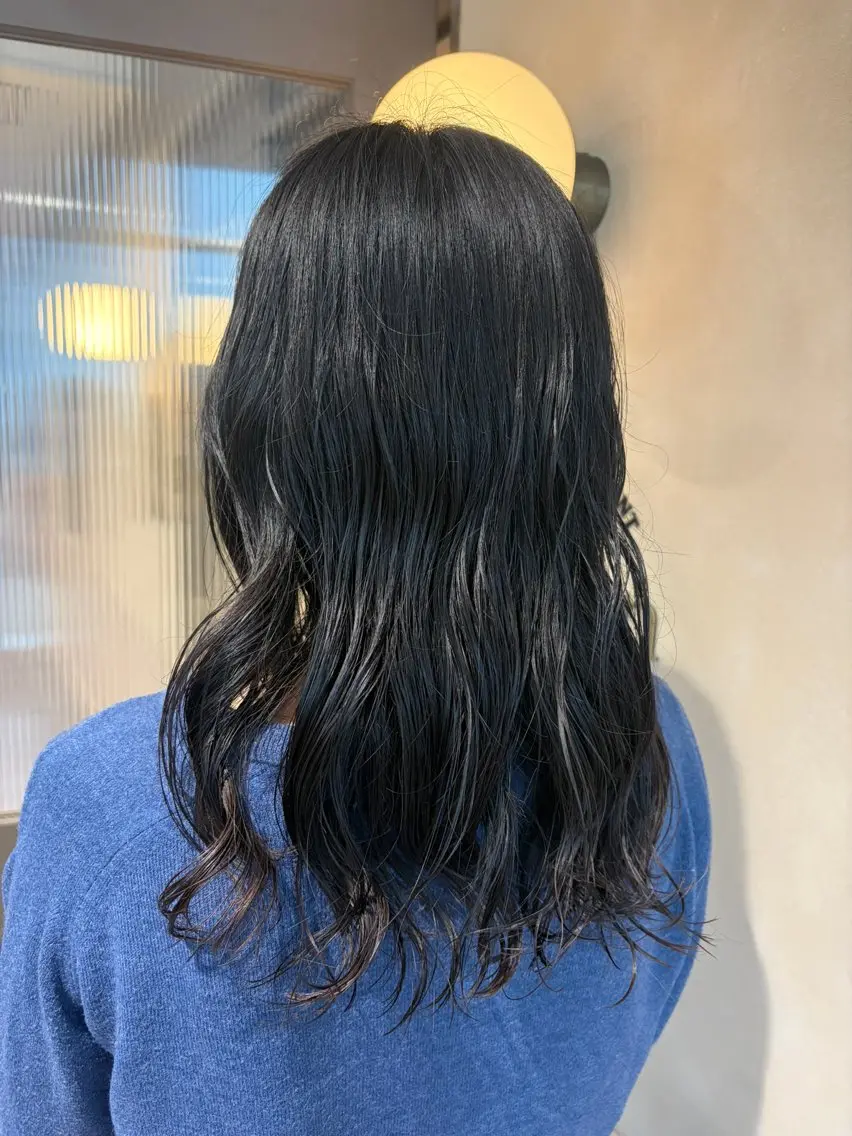 ロング パーマ カット パーマ トリートメント 黒坂 唯奈 /パーマ･ボブ特化のヘアスタイル