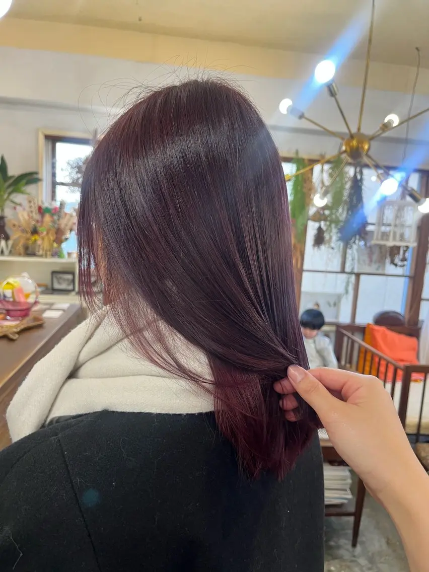 セミロング mary'sメリー /ニュアンスカラーのヘアスタイル