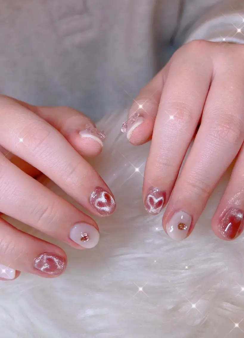 ネイル アートネイル 冬ネイル クリスマス ハンドネイル I LOVE ME NAIL.。.:*♡のネイルデザイン