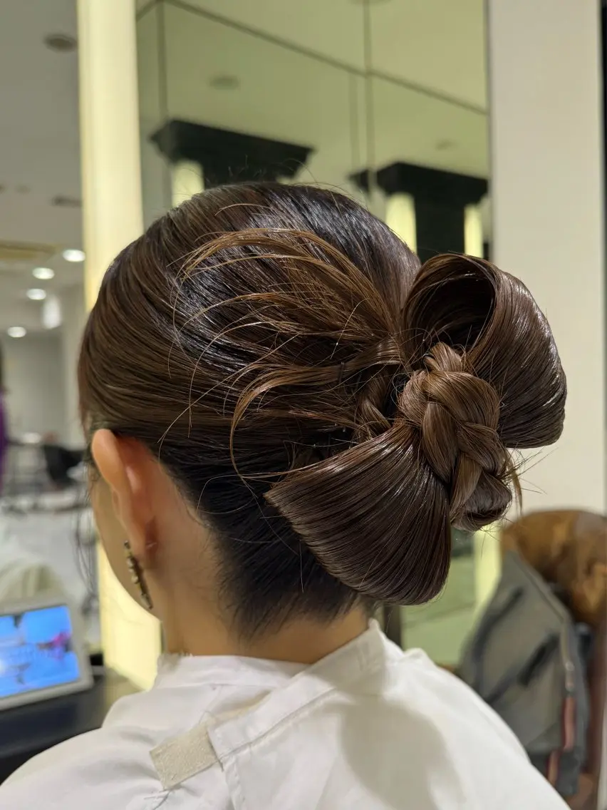 ヘアアレンジ かわて きらたのヘアスタイル
