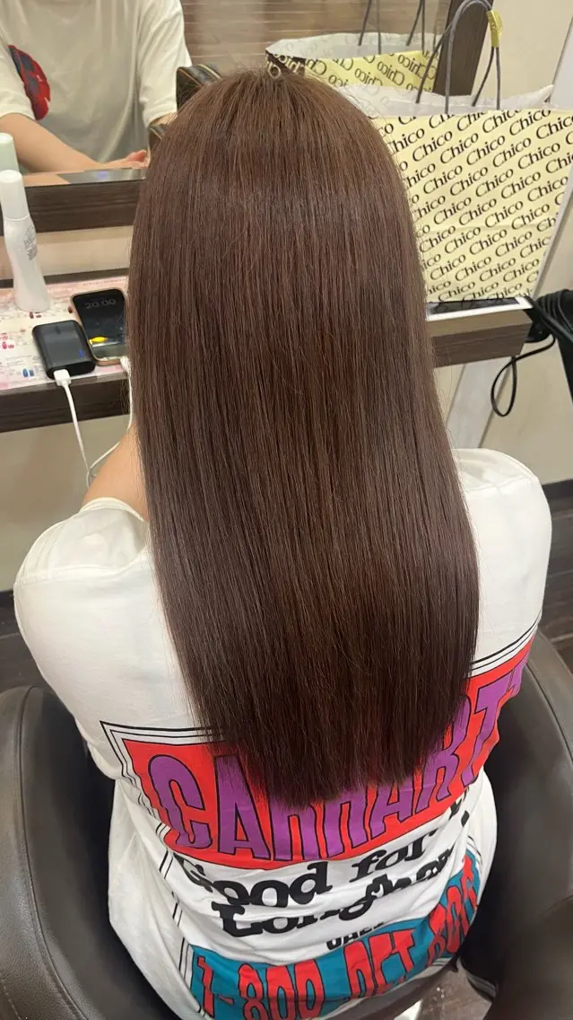 ロング カラー 髪質改善 トリートメント ボブ/暖色カラー コウボヒカルのヘアスタイル