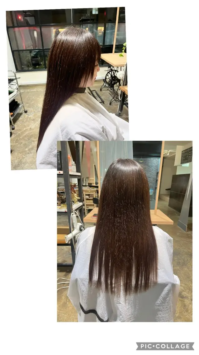ロング レイヤーカット ロング 小顔カット 西山 裕子のヘアスタイル