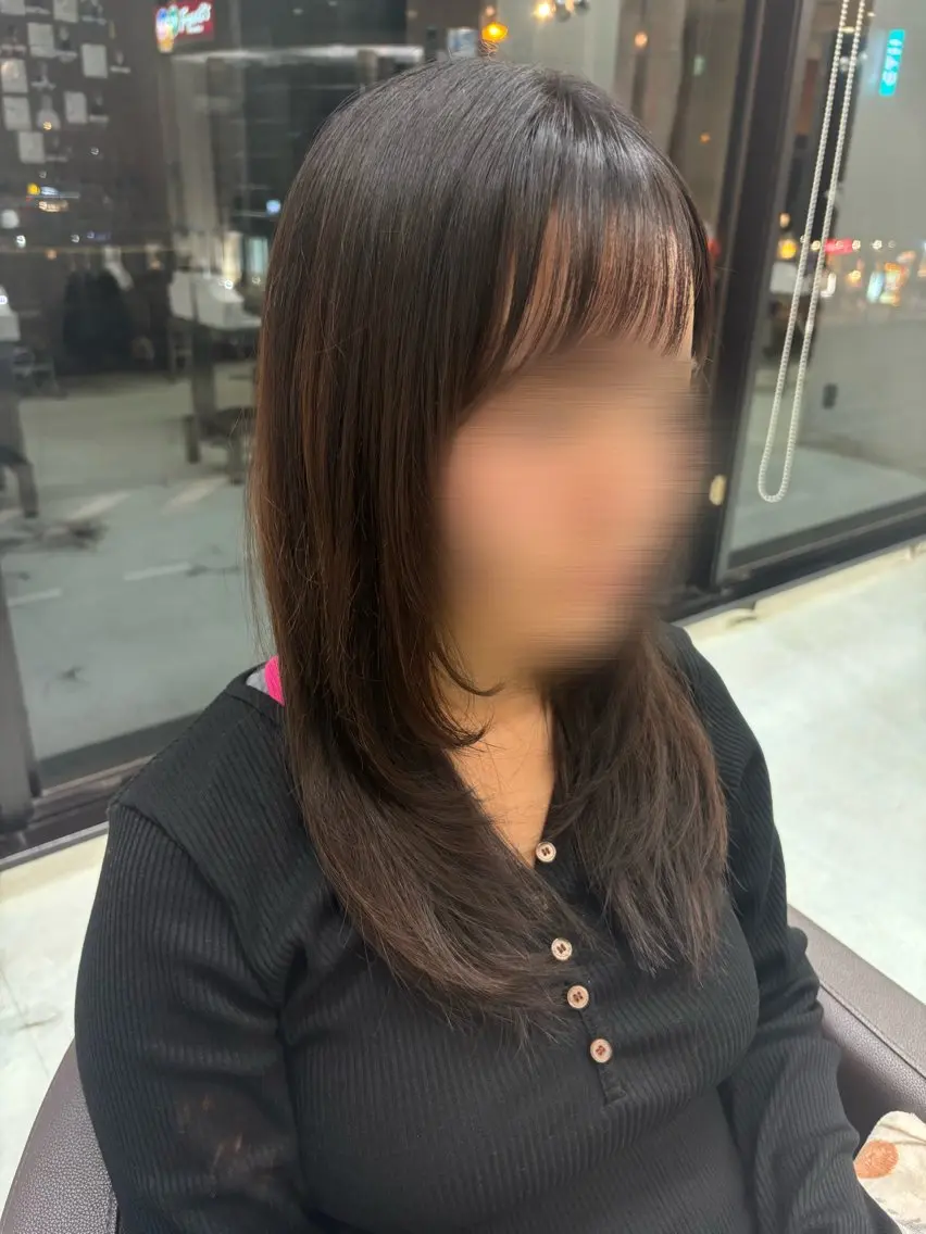 セミロング カット ヘアカラー WiLL 梶岡日菜のヘアスタイル