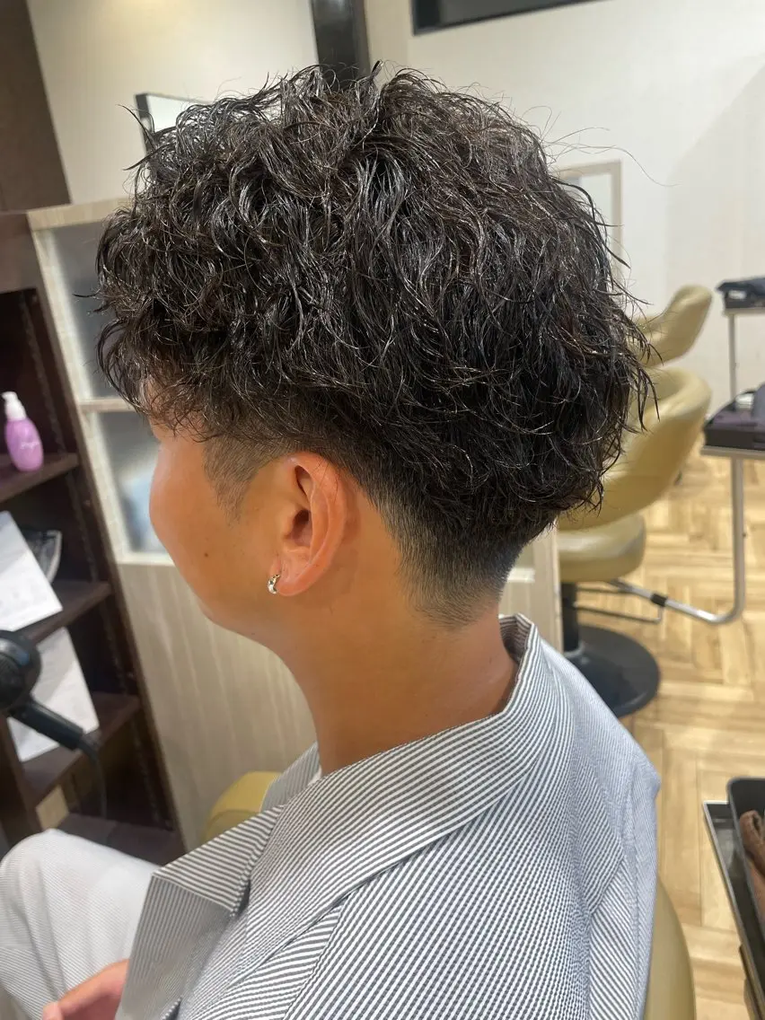 メンズ カット パーマ #arl豊田店中村 誠也のヘアスタイル