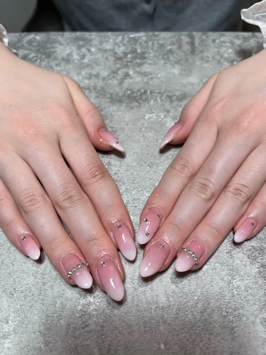 ネイル kazane長さだし フィルイン♡持ち込みのネイルデザイン