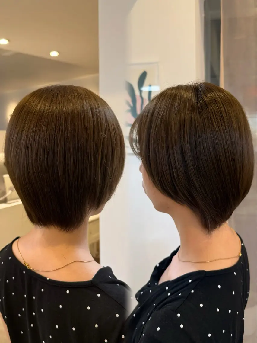 ショート カラー 透明感カラー カット ヘアカラー 【YARD.】橋本 稀乃のヘアスタイル