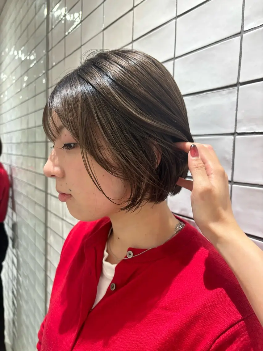 ショート ボブ izumi/ ボブ/パーマのヘアスタイル