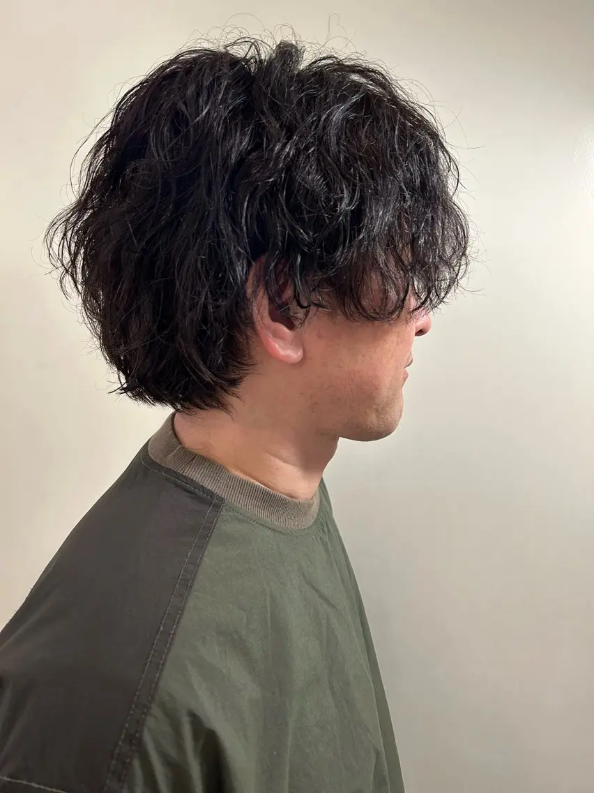 ショート カット パーマ 塚田 銀太のヘアスタイル