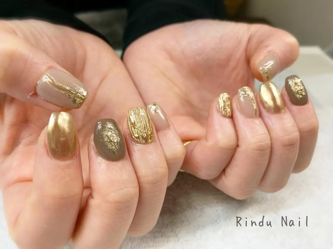 ネイル ニュアンスネイル Rindu Nail 名駅miniのネイルデザイン