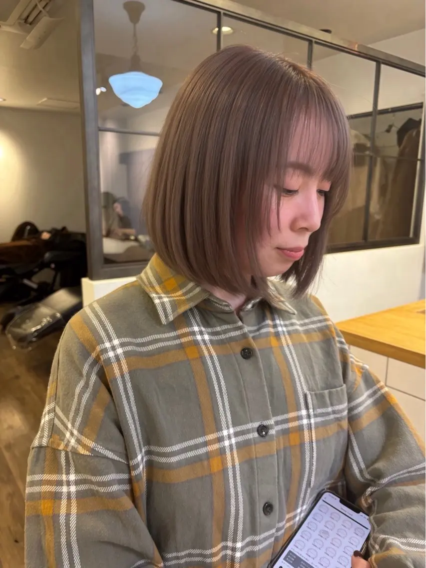 ショート miku/天神ボブ 艶カラーのヘアスタイル