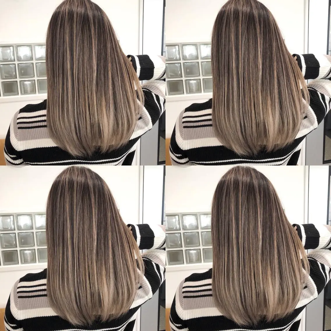 ミディアム カラー ベージュカラー ミルクティーベージュ ヘアカラー トリートメント JILBLAN京都 ショート/ハイライトのヘアスタイル