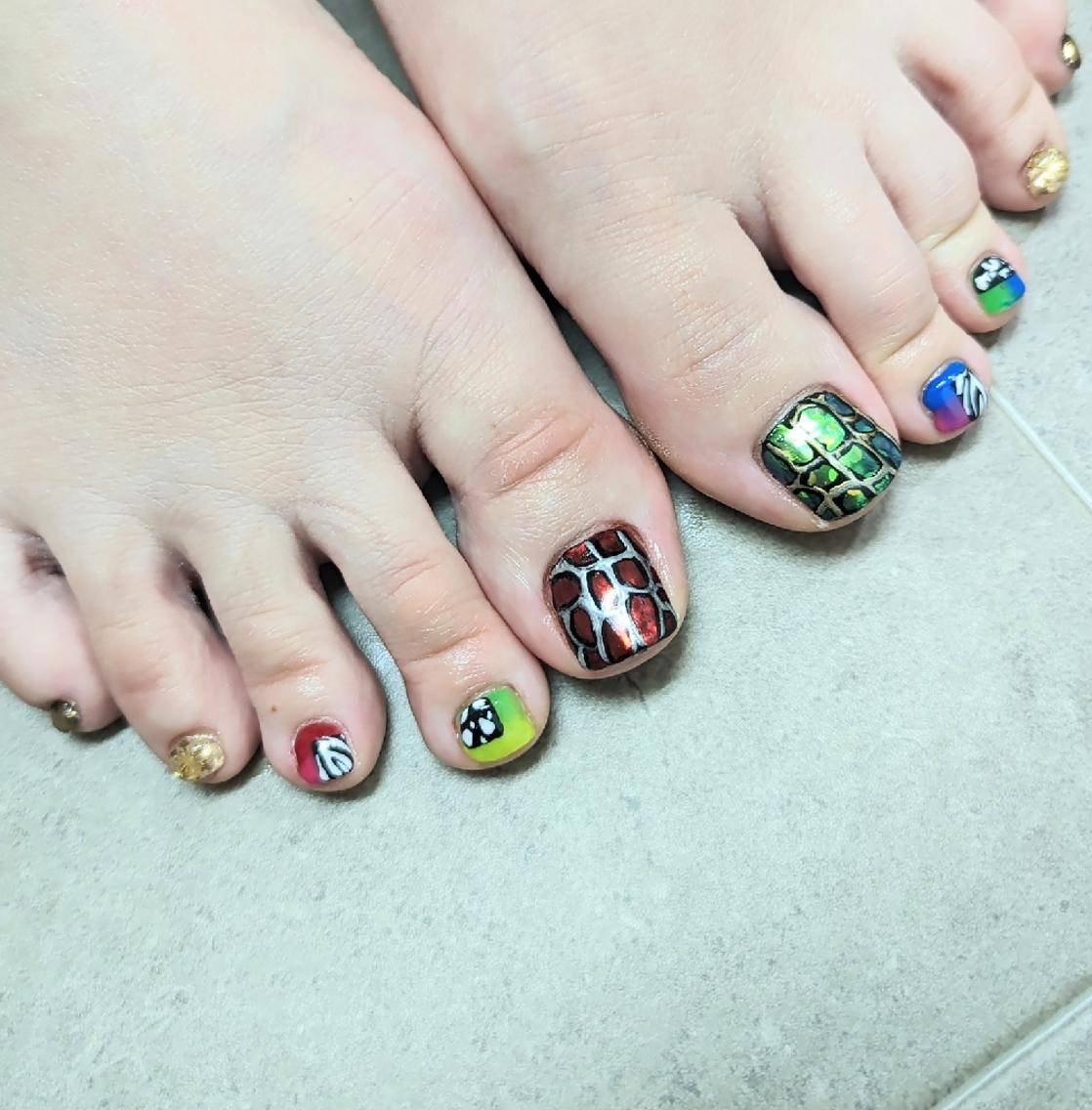 ネイル フットネイル 推しネイル | 　aycnailのネイルデザイン