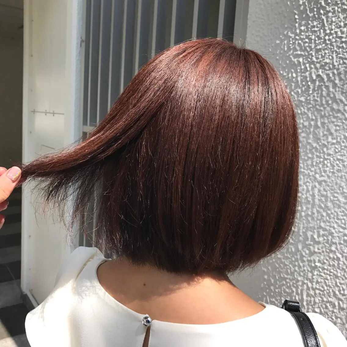 カラー ピンクカラー 山本 舞のヘアスタイル
