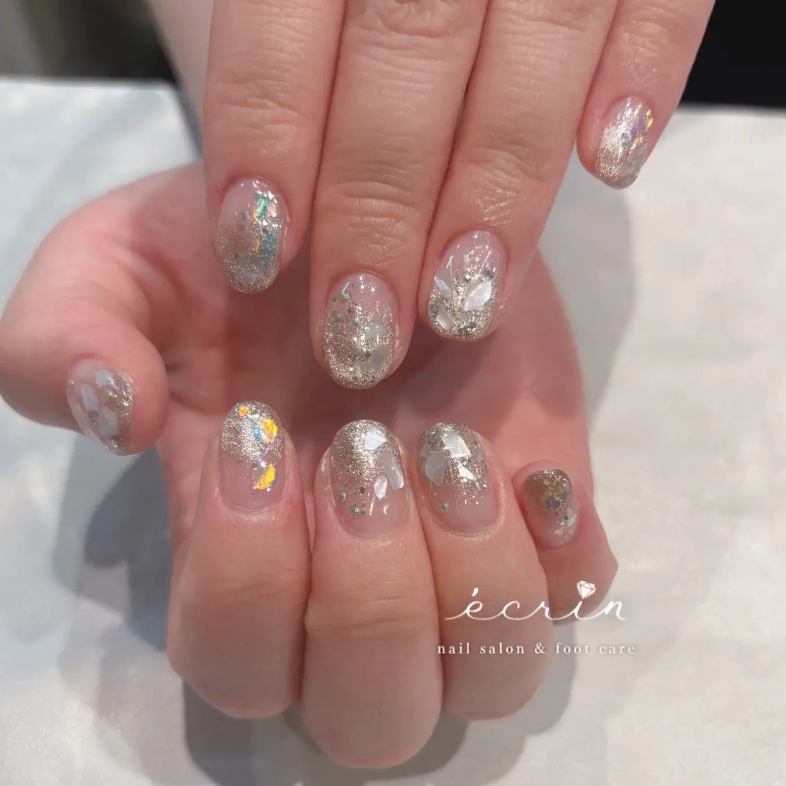 ネイル ニュアンスネイル ecrin エクラン Haruka🌼のネイルデザイン