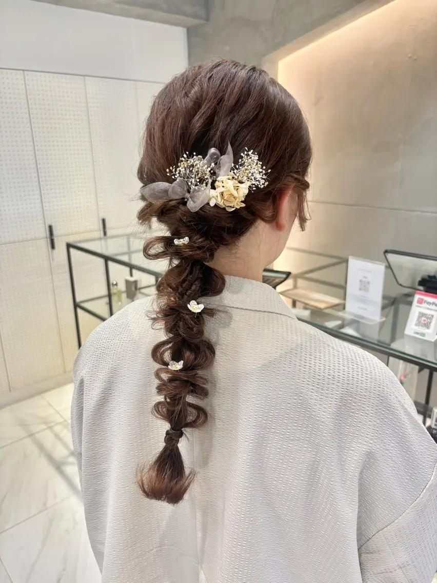ヘアアレンジ ヘアセット 🎀ヘアセット透明感 /REINA🎀のヘアスタイル