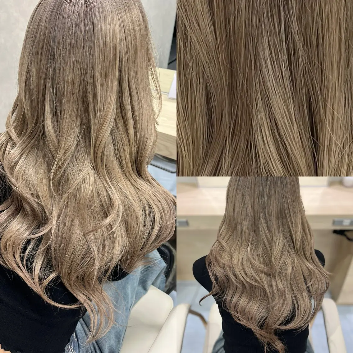 ロング ハイライト 髪質改善 縮毛矯正 ブリーチカラー特化 美容師/𝕐𝕌𝕀のヘアスタイル