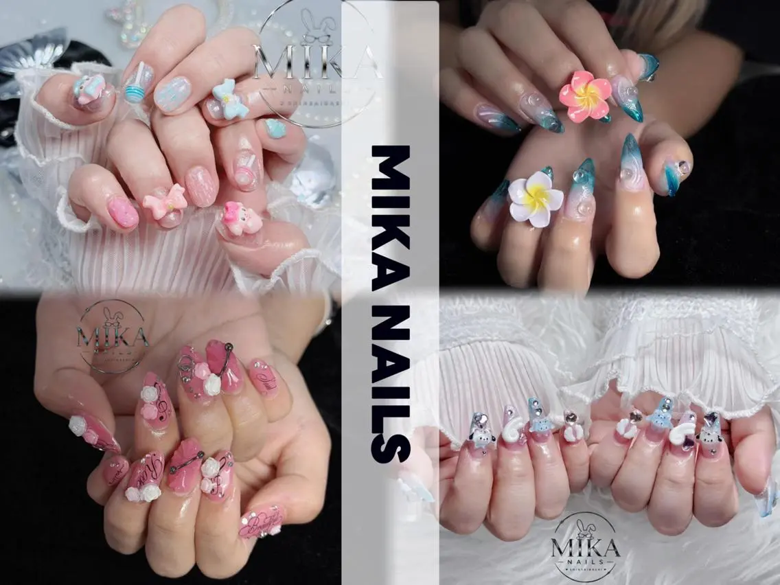 ネイル アートネイル チークネイル ドット フットネイル フレンチネイル ハンドネイル Mika Nailsのネイルデザイン