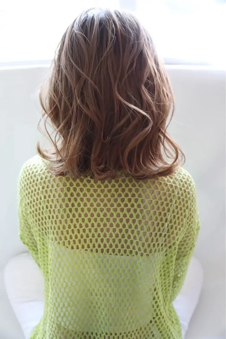 ミディアム 🩵透明感カラー🩵 TOMOのヘアスタイル