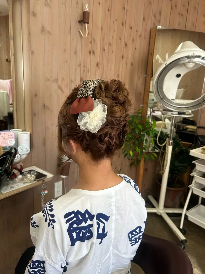 ヘアセットの写真