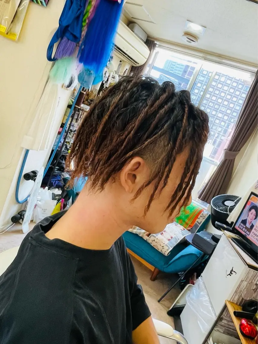ミディアム カラー パーマ ヘアアレンジ メンズ カット パーマ メンズ大歓迎‼︎ ✨seigo✨のヘアスタイル