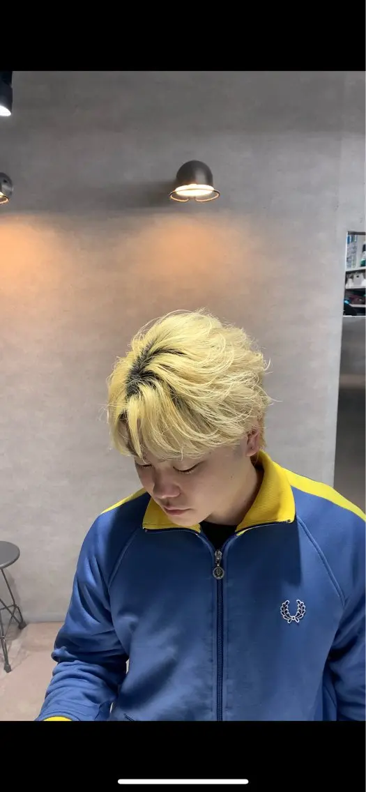 ショート カラー メンズ ブロンド ホワイトブロンド ショートヘア ⚡️メンズ特化⚡️ RYUKIのヘアスタイル