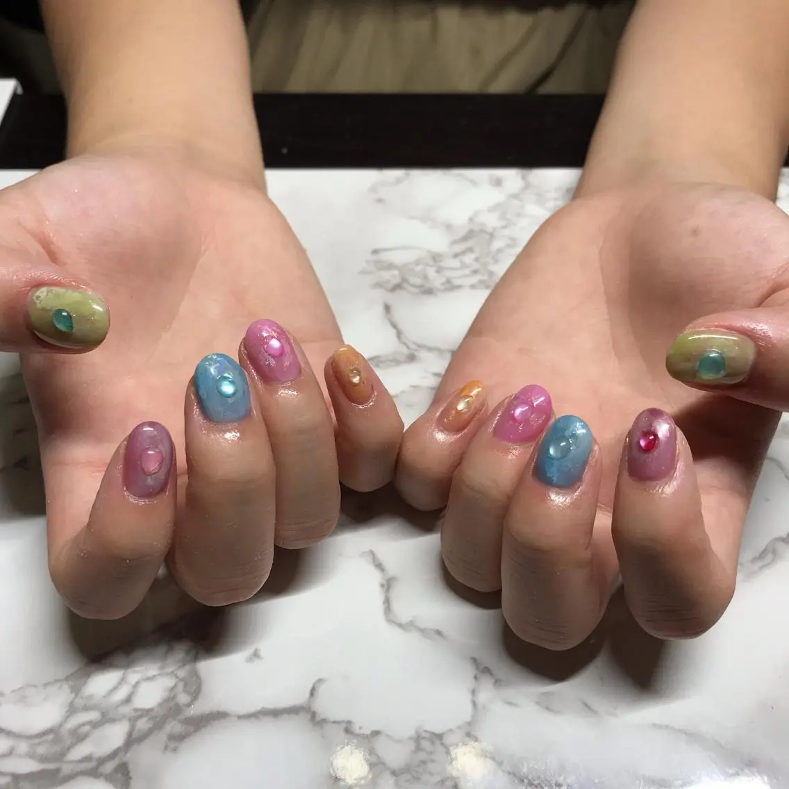 ネイル 持ち込み アスピーネイル asukaのネイルデザイン