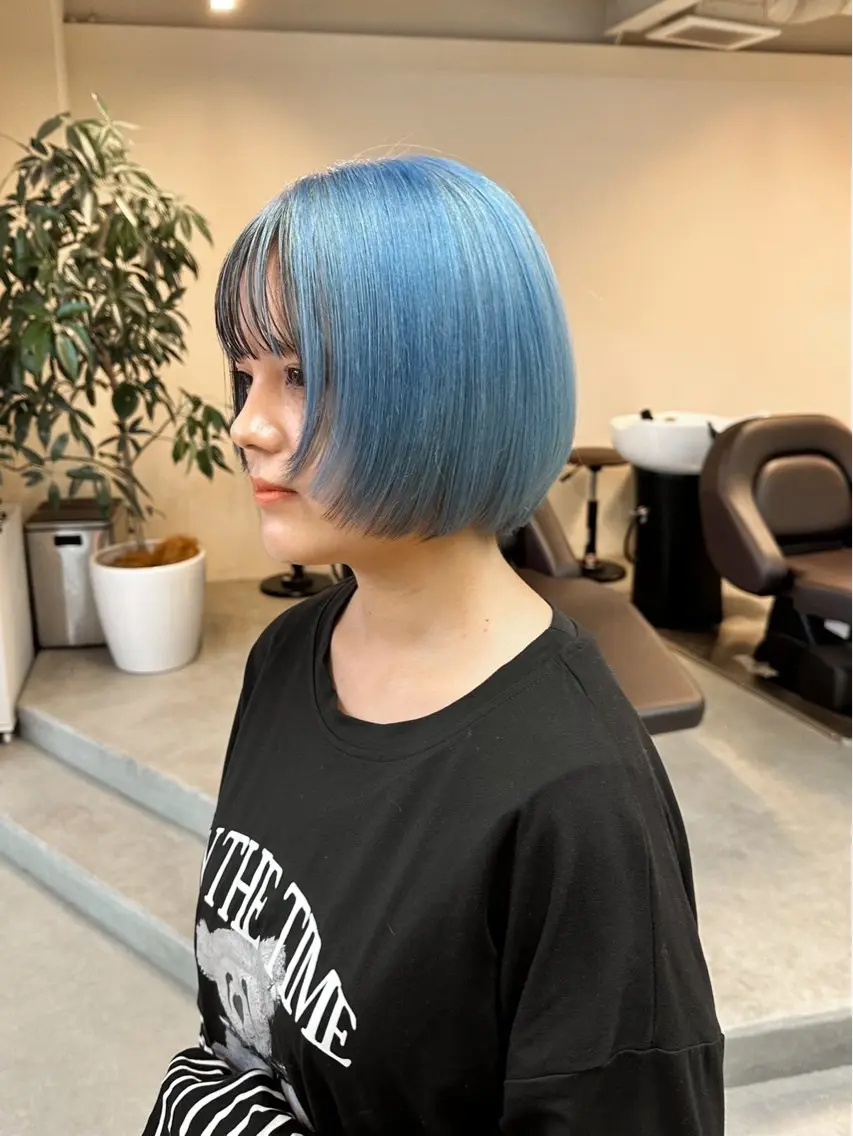 ショート カラー ハイトーン×似合わせ 🌱中川慎之介のヘアスタイル