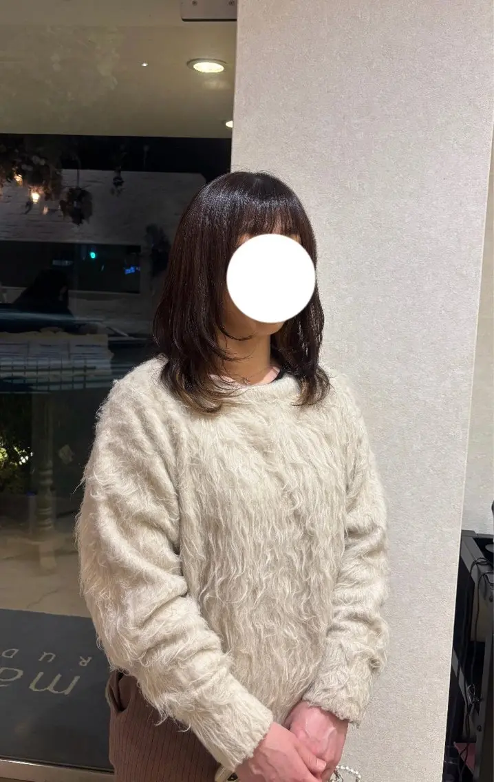 ロング レイヤーカット Rudder 牛嶋のヘアスタイル