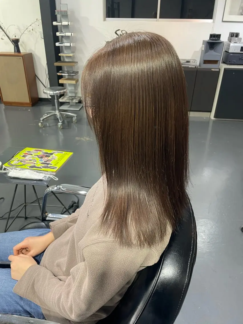 セミロング カラー ベージュカラー Sakairi Yunaのヘアスタイル
