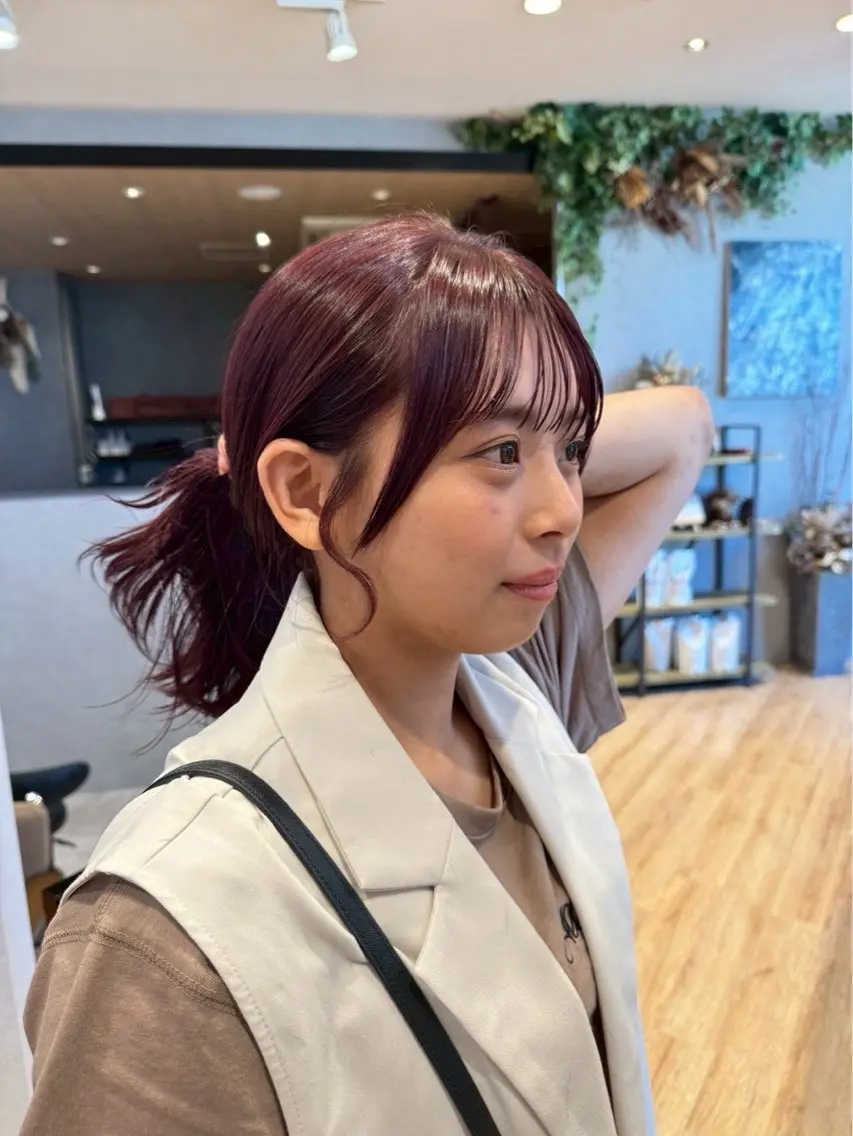 ミディアム カラー カットモデル𓍲横堤 🫧秋積日向のヘアスタイル
