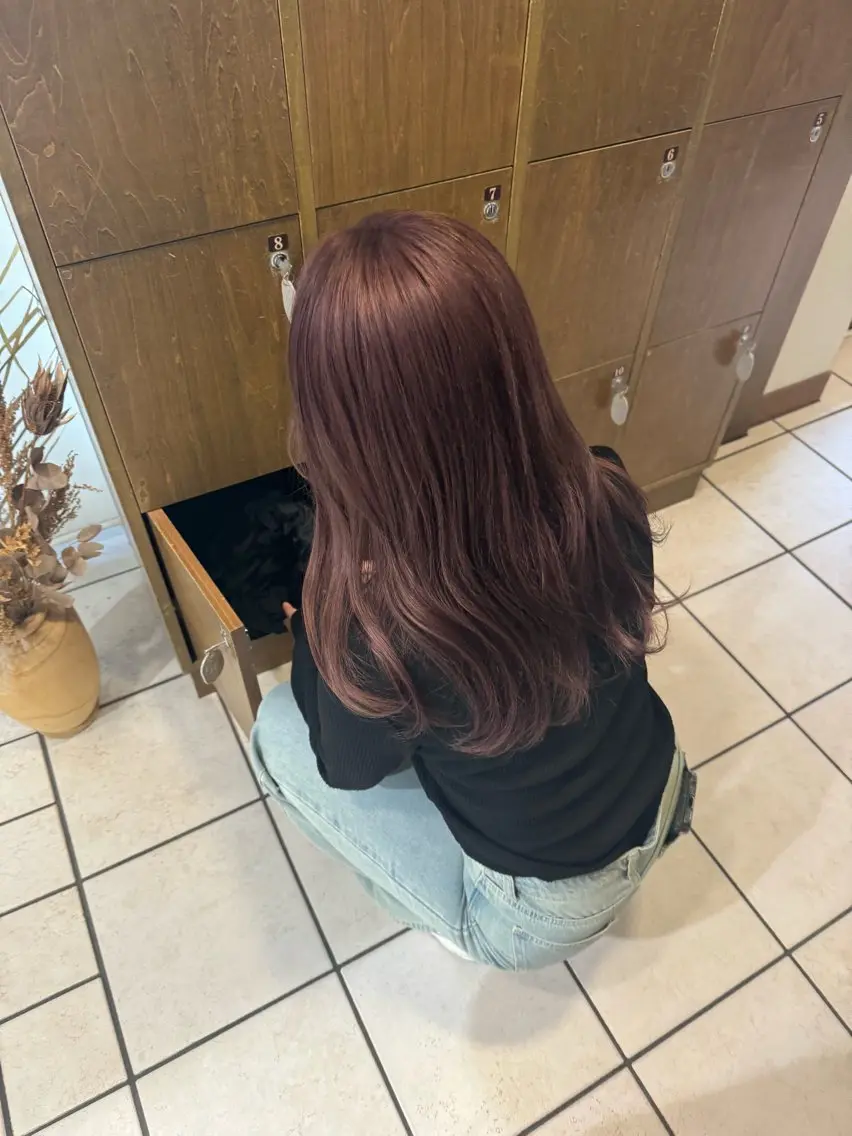 ロング ヘアカラー MEGU/layer cut/透明感カラーのヘアスタイル