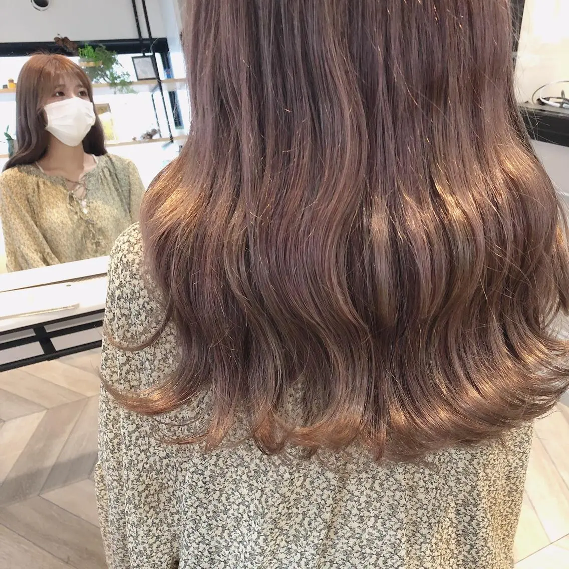 ロング カラー ヘアカラー 梅田美容室 山崎海波のヘアスタイル