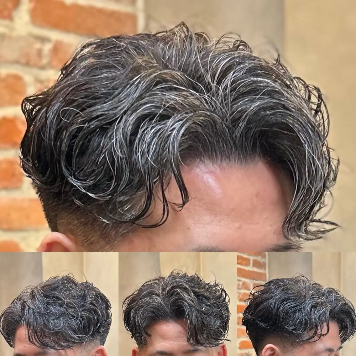 ショート パーマ メンズ カット パーマ トミモト アユムのヘアスタイル