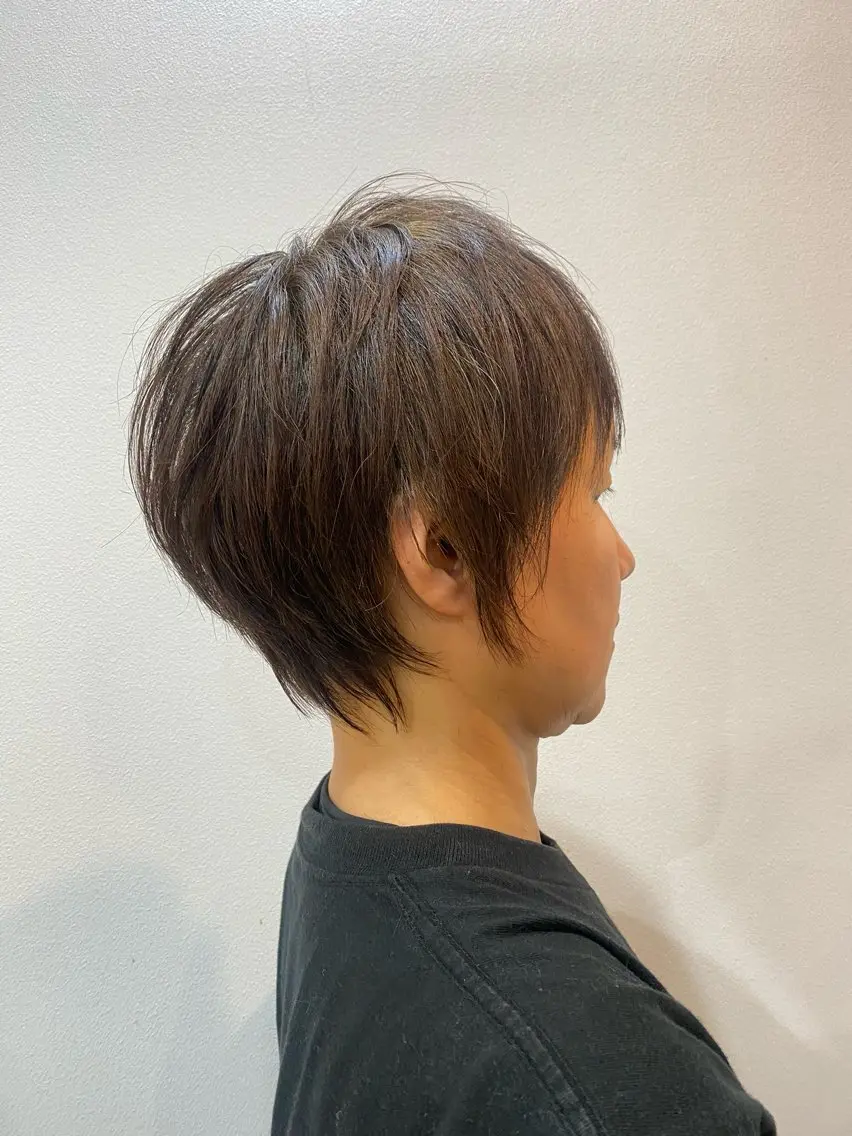 ショート おおもり りほのヘアスタイル