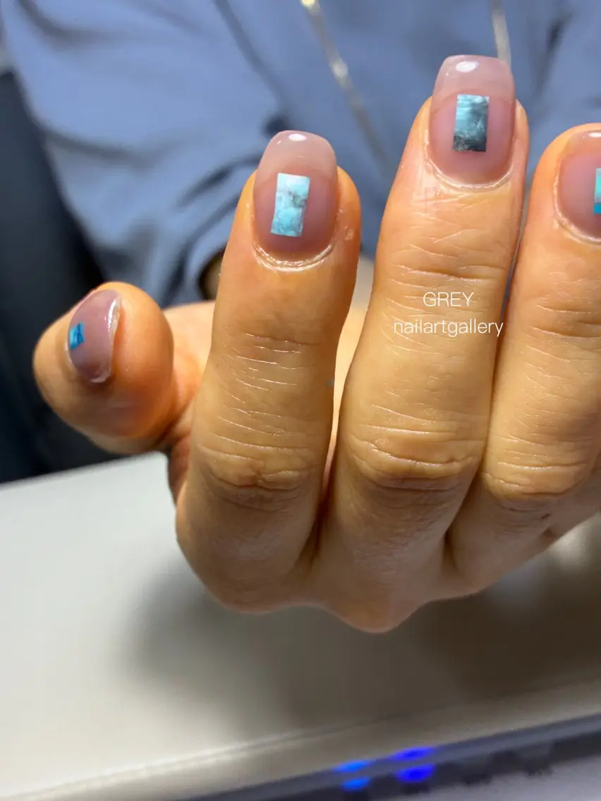 ネイル ハンドネイル 【GREY】 TAIRAのネイルデザイン